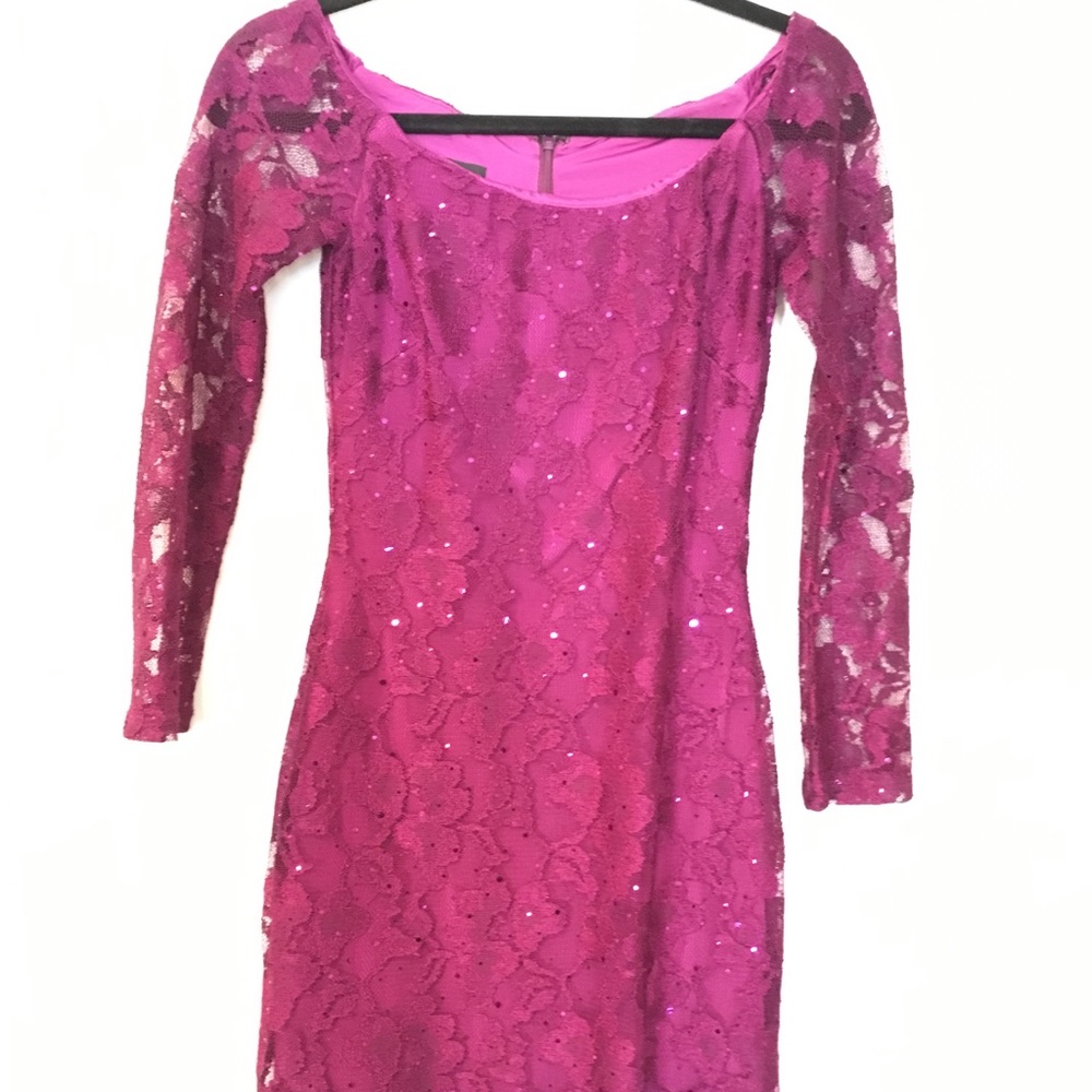 Jessica McClintock lace dress with sequins